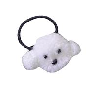 Bande de cheveux en peluche pour chignon de chien de dessin animé - Élastique - Corde à cheveux - Gros chouchou tendance - Accessoires pour femme - Bande de cheveux élastique pour enfants