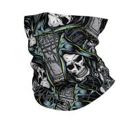 Bande De Cheveux Faucheuse Tombeau Mort Obscurité Multi-Usage Chapeaux Demi-Visage Élastique Cache-Col pour Homme Yoga Vélo