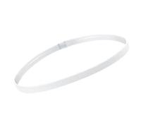 Bande de cheveux minces de sports élastiques non glissants confluent avec poignée en silicone pour hommes femmes football de basket-ball tennis exercice de football en bande sueur (White)