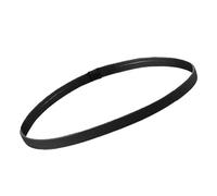 Bande de cheveux minces de sports élastiques non glissants confluent avec poignée en silicone pour hommes femmes football de basket-ball tennis exercice de football en bande sueur (Black)