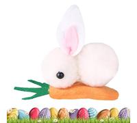 Bande De Cheveux Pince À Cheveux De Lapin En Peluche Mignon - Pince À Cheveux De Carotte De Lapin De Pâques | Porte-queue De Cheval En Peluche Lapin, Chouchou | Pince À Cheveux Lapin Pour Femmes, Épin