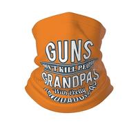 Bande De Cheveux Pistolet Ne Tuez Pas Les Grands-Pères Imprimé Chapeaux Demi-Visage Élastique Balaclava pour Jogging Yoga Course À Pied