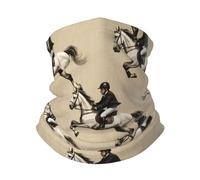 Bande De Cheveux Saut d'obstacles pour Chevaux D'Équitation Marron Multi-Usage Protection du Visage Étanche À La Poussière Bandana pour Extérieur Jogging Moto
