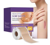 Bande de cicatrice, bande de retrait de kéloïdes, feuilles de retrait de cicatrices en silicone pour la récupération de la peau, rubans adhésifs au niveau des marques chirurgicales, section C, abdomen