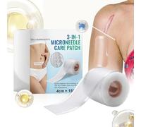 Bande de cicatrice réutilisable, feuille de micro-aiguilles douce, patch de décoloration de 2,28x1,85x1,85 pouces avec réparation de la peau, bande de en silicone, soin des cicatrices avec