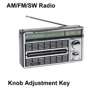 Bande de clé de réglage de bouton rétro portable,AM,FM,SW,radio de poche vintage,lecteur MP3 80dB,batterie de haut-parleur intégrée