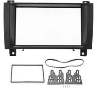 Bande de commande centrale de voiture Cadre de façade d'autoradio 2Din CD Radio Fascia pour tableau bord pour Mercedes pour Benz