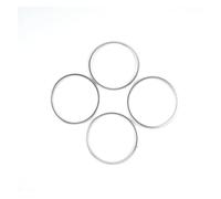 bande de console centrale Anneaux de décoration de haut-parleur de porte de voiture, garniture de couverture pour X3 X4 G01 G02 2018 - 2022, intérieur de style de voiture(Argent)