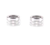 bande de console centrale Bouton de réglage multimédia pour voiture H2 2003 - 2007, pour garniture de couvercle d'anneau, accessoires d'intérieur de voiture(Argent)