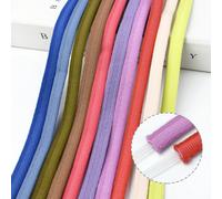 Bande de couverture à armatures pour soutien-gorge, 2/5/8/10/20M, 10mm, sangle creuse en Nylon, sous-vêtements, bande élastique de canal, Protection des bords, ruban tubulaire FleshPink