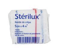Bande de crêpe 100% coton Stérilux Hartmann - 5 cm x 4 m