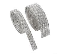 Bande de cristal décorative pour travaux manuels sur des surfaces en tissu, carrosseries de voiture et articles techniques, 0,9 m de long (2,6 cm)