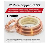 Bande de cuivre T2 99,9% for soudage de batteries 18650 et 21700, rouleau de 5 mètres(0.1x10mmx5Meter)
