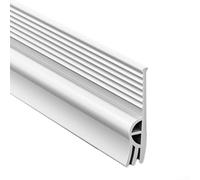 Bande de déflecteur d'air pour bas de porte pour applications coupe-vent et insonorisées, matériau TPE pour une installation facile (blanc)