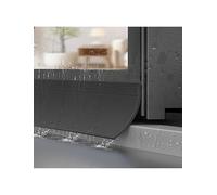 Bande de déflecteur de pluie clignotante pour fenêtre extérieure et avant-toit 1000 x 90 mm