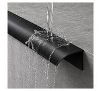 Bande De Dérivation De Pluie Eagle's Beak Drip Lines | Bande en aluminium imperméable d'avant-toit, dispositif de protection murale(Noir,1.8m/5.9ft)