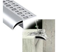 Bande de dérivation de pluie pour lignes d'égouttement de 1 à 6 m, protection murale en aluminium pour avant-toit de bâtiment extérieur(4.6m)