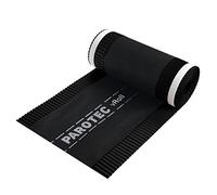 Bande de faîtage de ventilation de qualité supérieure Rouleau de faîtage aluminium + non-tissé 240 mm x 5 m (noir)