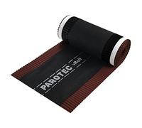 Bande de faîtage de ventilation de qualité supérieure Rouleau de faîtage aluminium + non-tissé 240 mm x 5 m (rouge châtaigne)