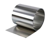 Bande de feuille d'acier inoxydable, 1 pièce largeur 100 mm épaisseur 0,01,02,03,05 tôle 304 plaque mince/feuille résistance à la corrosion(0.05mmx100mmx1m)