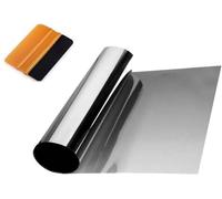 Bande De Film Pare-Soleil À Fixer Sur Le Pare-Brise Couleur Graduelle Transparente Non Métallisée Pour L'ombrage Et La Filtration Du Haut (Noir)