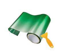 Bande de film pour pare-brise, opacité graduée sur une base transparente, non réfléchissante et sans métallisation, bande pare-soleil verte
