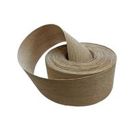 Bande de finition en placage de chêne, Ruban de bande chant en placage bois pré-collé, 3 pouces, multicolore (4-15) mètres(Red Oak,7.6cmx15m)