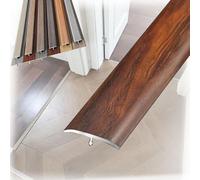 Bande de Finition en T Aluminium - Profilé de Transition de Séparation Sol - pour Seuil Carrelage Stratifié Parquet - Barre Décorative de Raccordement de Jonction(Rouge,W3.3cmxL150cm)