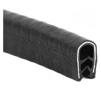 Bande de finition en U, Garniture de bord en caoutchouc forme U avec clips métalliques for bords 0,3 à 5 mm, multicolore, plusieurs tailles(2pcs 17mm*10mm black)