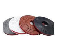 Bande de finition flexible en TPE auto-adhésive, Bande de chant en forme U 9-40mm, garniture bordure TPE auto-adhésive multicolore 10 mètres for meubles(White,18mm)