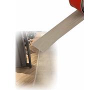 Bande de finition multifonctionnelle, profilé de transition auto-adhésif en PVC for sols vinyle, stratifié et moquette, masque les irrégularités.(Grey 1,65.6ftx1.6")