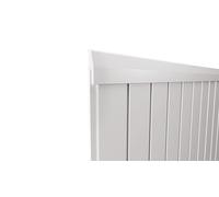 Bande de finition pour panneaux muraux, moulure décorative, plinthe de finition murale, blanche, 1 m de long (DK3)