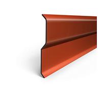Bande de Finition pour solin de cheminée en Aluminium, Couleur Rouge Brique de 2 mètres