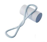 Bande de fitness en 8 formes pour étirement du dos, relâchement des épaules et engagement du tronc, fabriquée à partir de silicone hautement élastique pour une utilisation répétée confortable (bleu