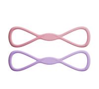 Bande de fitness en silicone - Équipement d'exercice portable, structure souple et élastique, motif à huit anneaux, structure absorbante de la sueur | d'entraînement d'endurance pour femmes