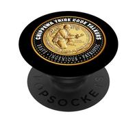 Bande de Fond du Lac de la Tribu Chippewa du lac Supérieur Code Talker PopSockets PopGrip Adhésif