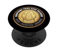 Bande de Fond du Lac de la Tribu Chippewa du lac Supérieur Code Talker PopSockets PopGrip Adhésif
