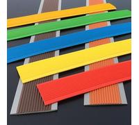 Bande de garniture de bord de sol de rampe de seuil de porte de moulage de bandes découpables, garniture de bord de porte,PVC de douze couleurs(Orange-yellow,30m)