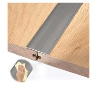Bande de garniture de sol en aluminium T-Molding gris foncé de 3,3 cm de large et étanche pour sols stratifiés en vinyle et parquets - Solution de seuil