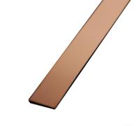 Bande de garniture en acier inoxydable de 5 m, autocollants muraux miroir conçus pour transformer l'esthétique de votre salon (or rose)