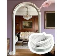 Bande de garniture moulage d'arc mural bricolage, Kit porte en PVC | Edge Ccver, décoration cadre de porte coins arrondis(W 1.1cm/0.43in,L4m/13.1ft)