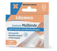 Bande de gaze élastique, 60 mm x 4,0 m, blanc