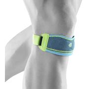 Bauerfeind Sangle de sport pour genou Patella, Unisexe, anneau en silicone, Turquoise/Jaune Lemon M