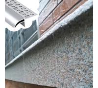 Bande de gouttière en aluminium pour bord de toit, déflecteur de pluie pour rebord de fenêtre de maison et villa/terrasse (6 m)