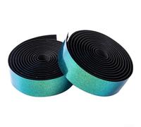 Bande de guidon à base de polyuréthane avec motif accrocheur de couleur décolorée et dos solide, s'adapte à la plupart des vélos de route et VTT, 2150 mm (vert)