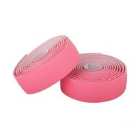 Bande de guidon de vélo 1980 mm absorbant les chocs antidérapante (rose)