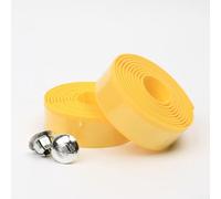 Bande de guidon de vélo avec enveloppe en mousse de caoutchouc pour vélo de route, absorption des chocs, antidérapante, résistante à la transpiration et housse de guidon flexible (jaune)