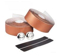 Bande de guidon de vélo avec revêtement en polyuréthane avec propriétés d'absorption des chocs et couche d'éponge perméable à l'air pour une sécheresse et un contrôle durables des mains (orange)