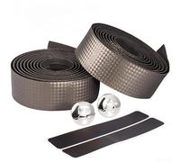 Bande de guidon de vélo avec revêtement en polyuréthane avec propriétés d'absorption des chocs et couche d'éponge perméable à l'air pour une sécheresse et un contrôle durables des mains (marron)