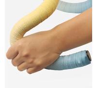 Bande de guidon de vélo de route avec rembourrage EVA, PU antidérapant et silicone pour absorption des chocs et confort (blanc violet)